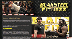 Desktop Screenshot of blaksteelfitness.com